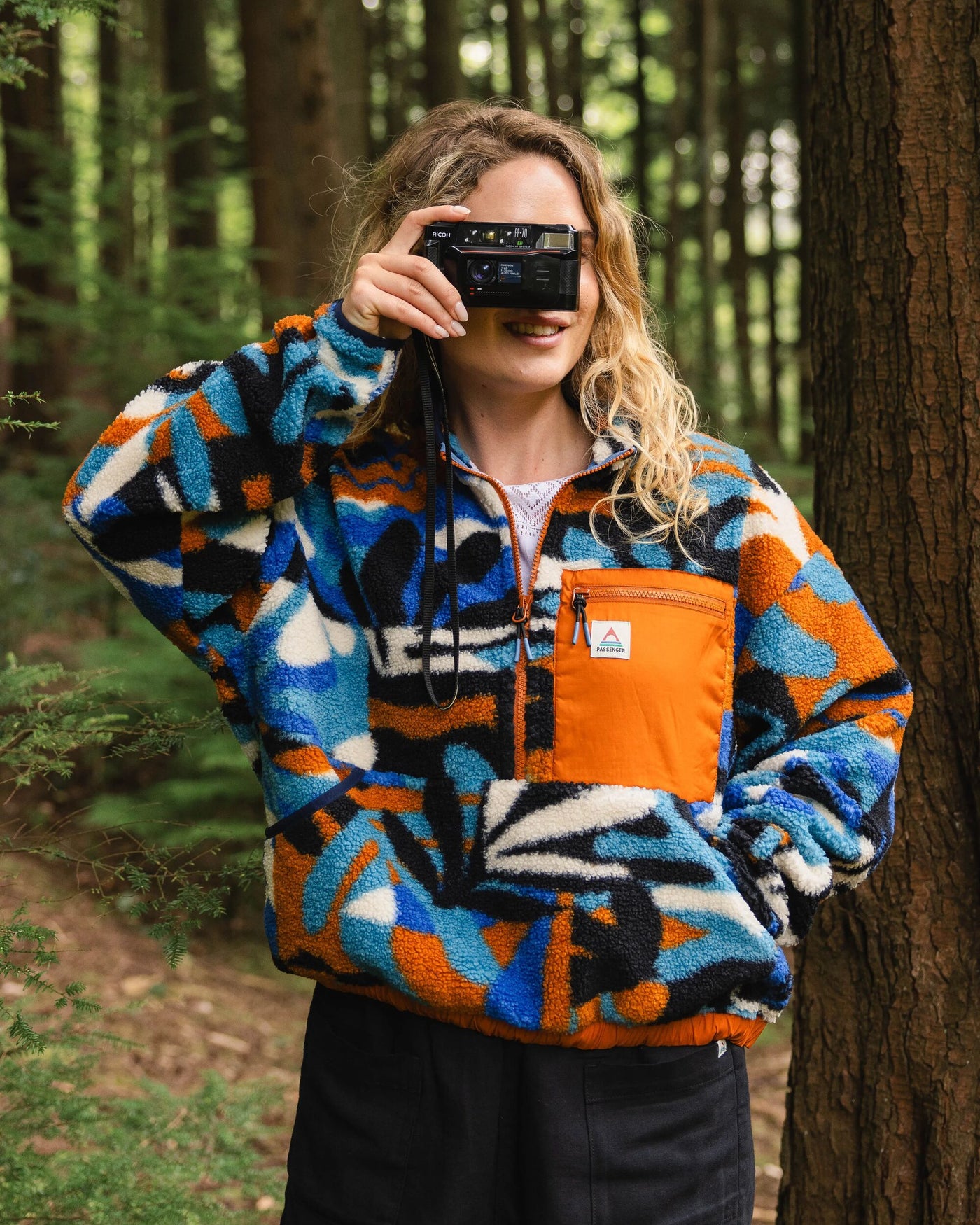 Ravi Sherpa Fleece - Mountain Foliage Blue